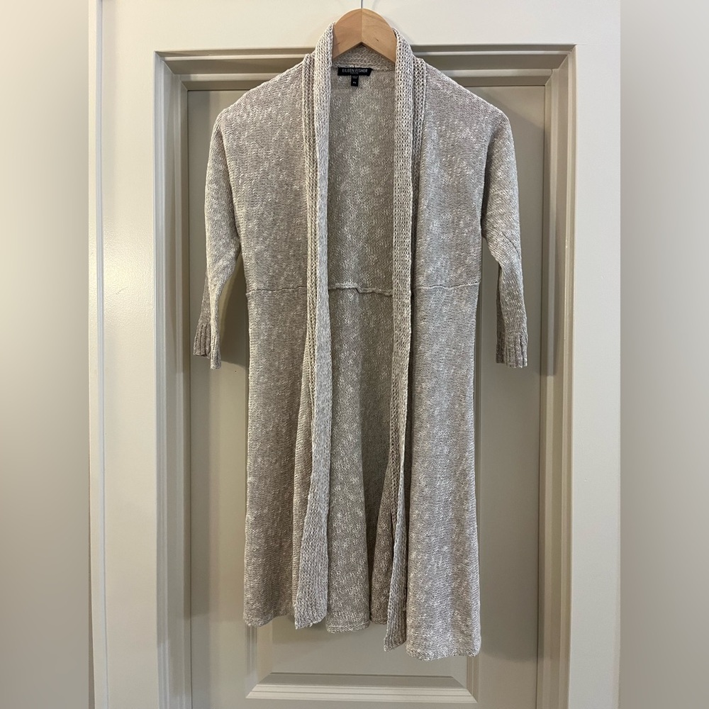 Eileen Fisher Cream Knit Sweater